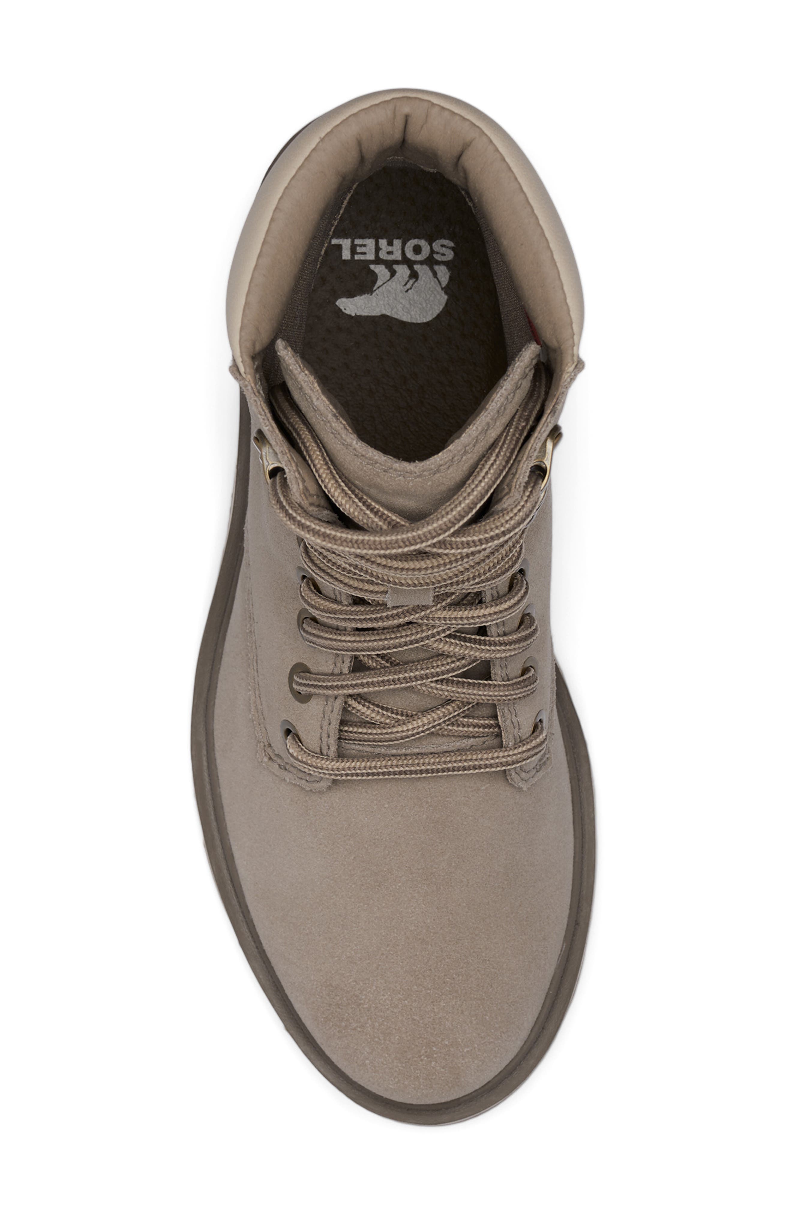 SOREL Lennox Waterproof Lace-Up Boot, Alternate, color, Omega Taupe/ Gum 2