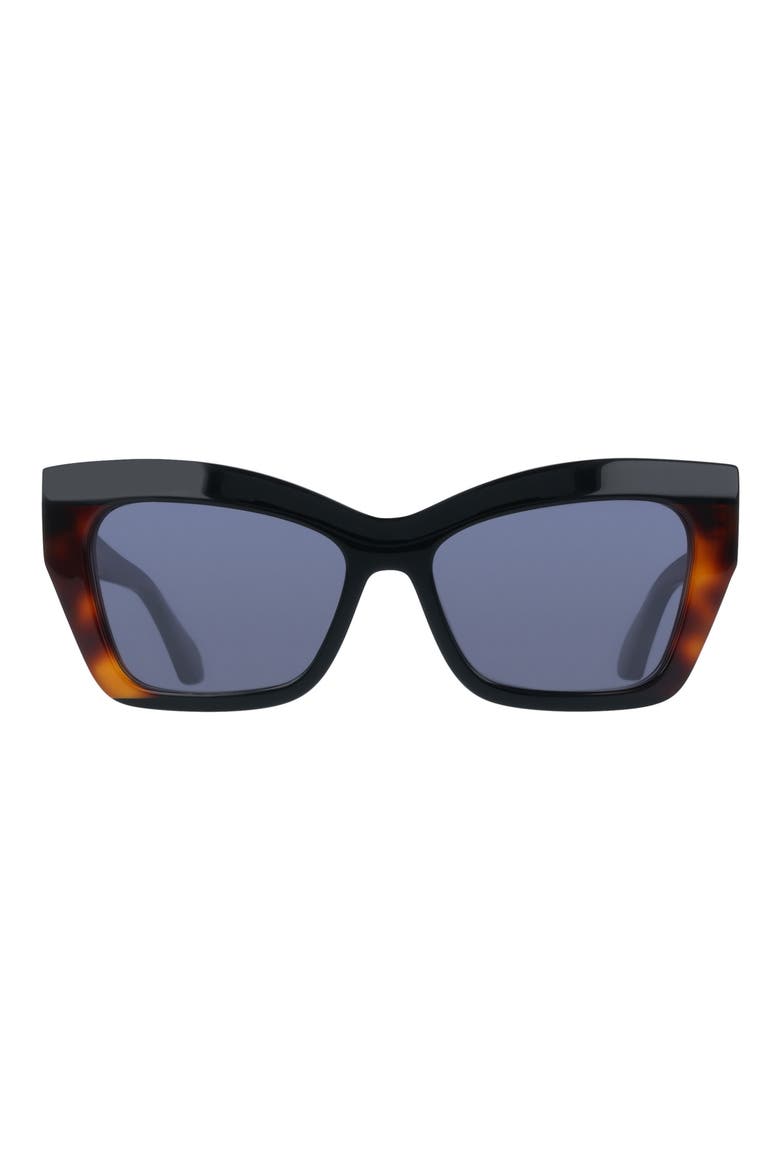 54mm Butterfly Sunglasses, Main, color, BLACK/ TORTOISE