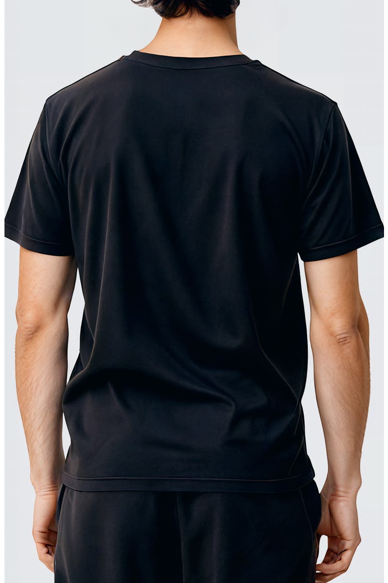 Performance Cotton T-Shirt, Alternate, color, NAVY BLUE