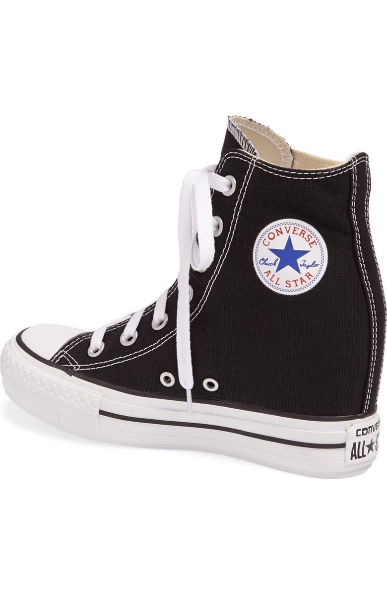Converse Chuck Taylor<sup>®</sup> All Star<sup>®</sup> Hidden Wedge Platform High-Top Sneaker, Alternate, color,