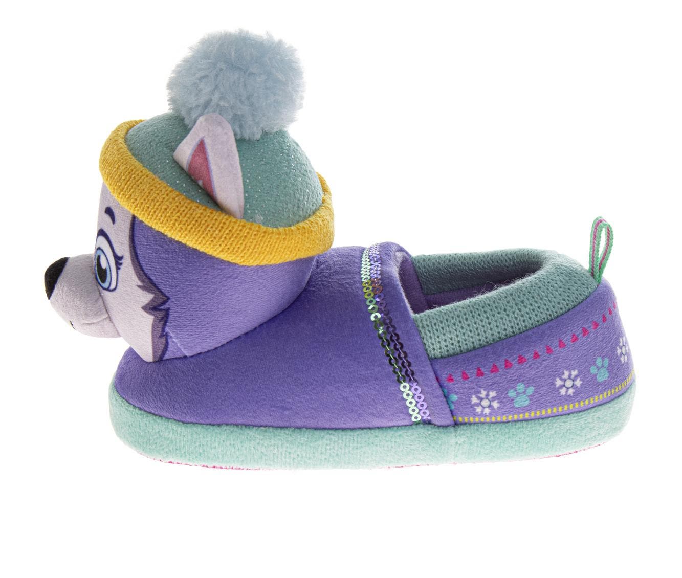 Nickelodeon Paw Patrol Slippers - Soft, Cozy, and Fun Footwear, Alternate, color, Purple/Multicolor