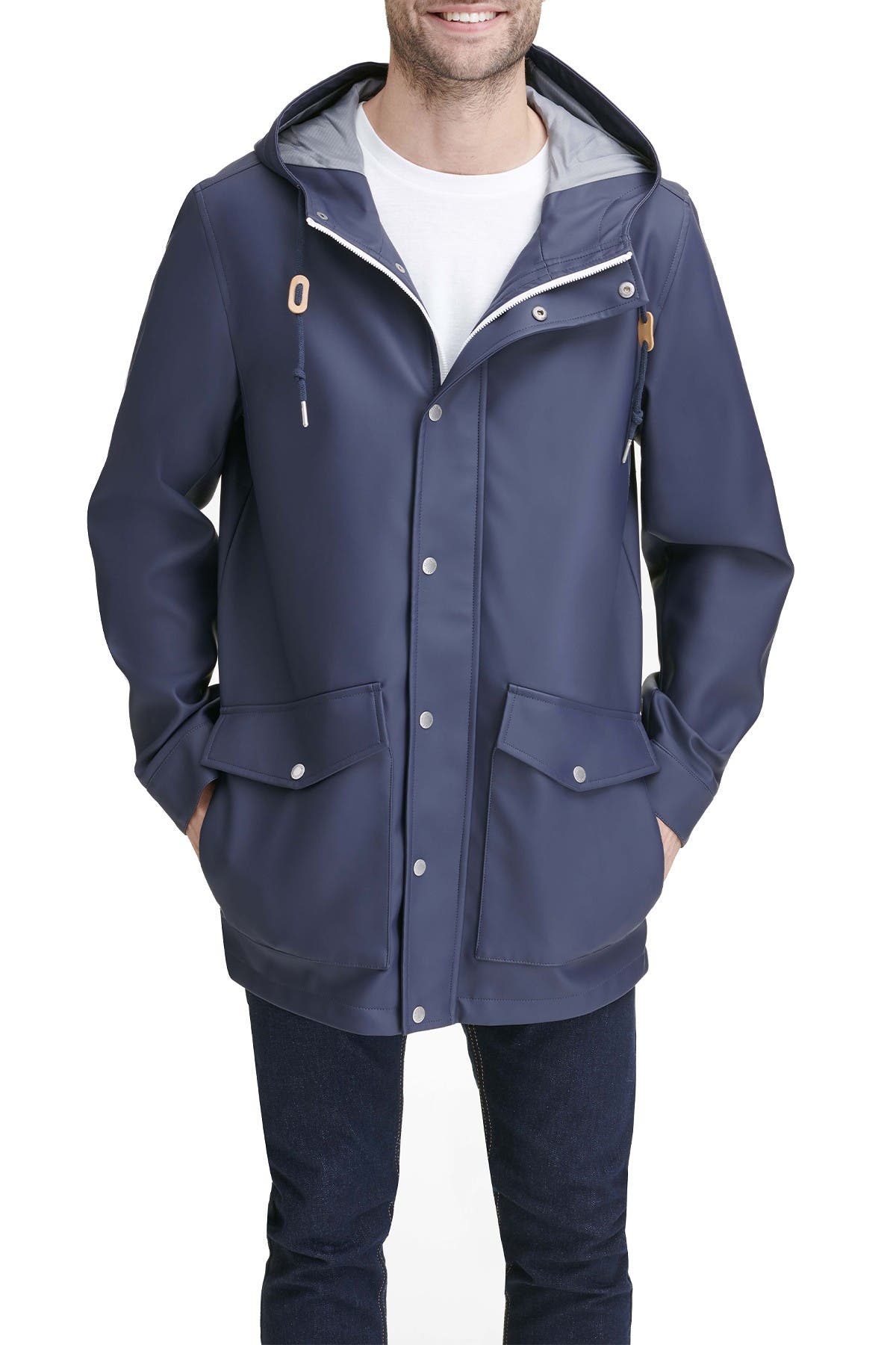 levi's Rainy Days Hooded Jacket in Navy 