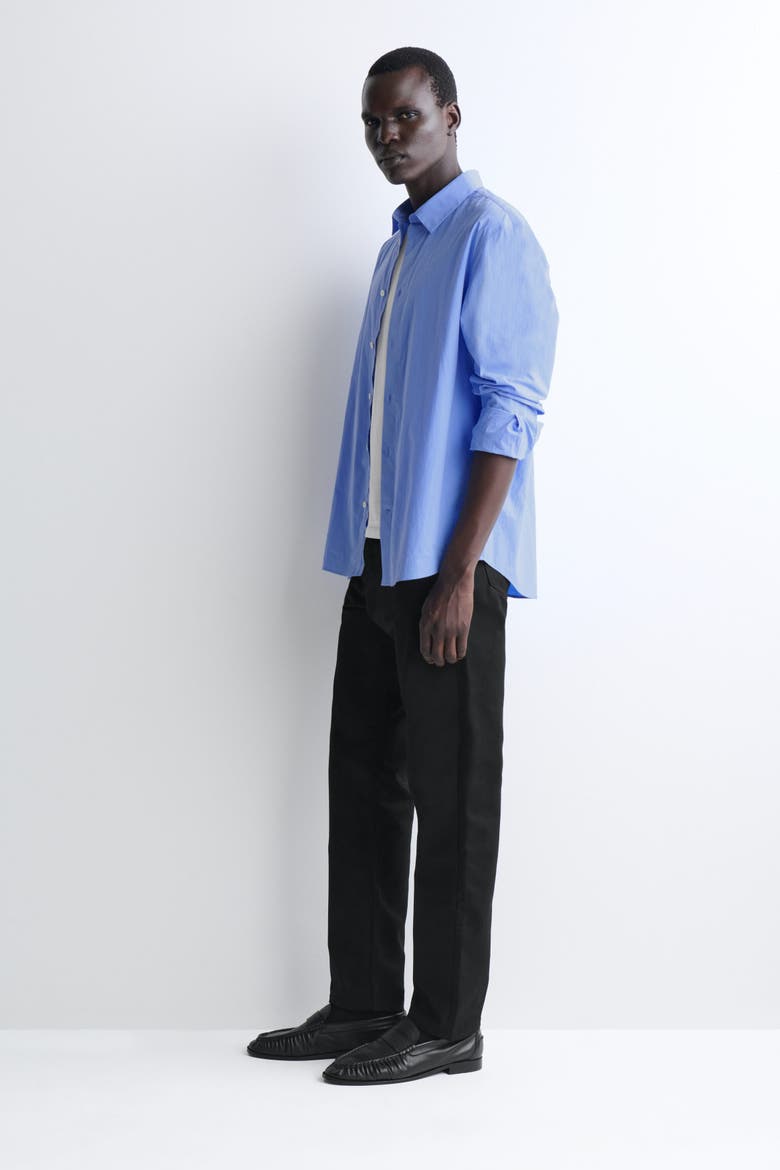 Signature Regular-Fit Straight-Leg Jeans, Alternate, color, BLACK