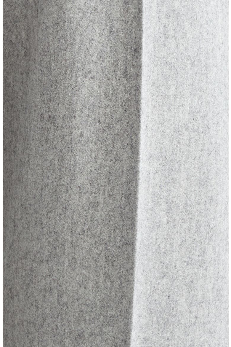 Drawstring Stretch Virgin Wool & Cashmere Straight Leg Pants, Alternate, color, GREY
