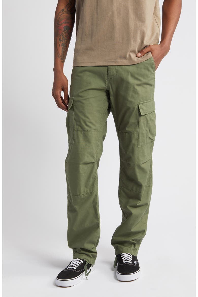 Aviation Ripstop Cotton Cargo Pants, Main, color, DOLLAR GREEN RINSED
