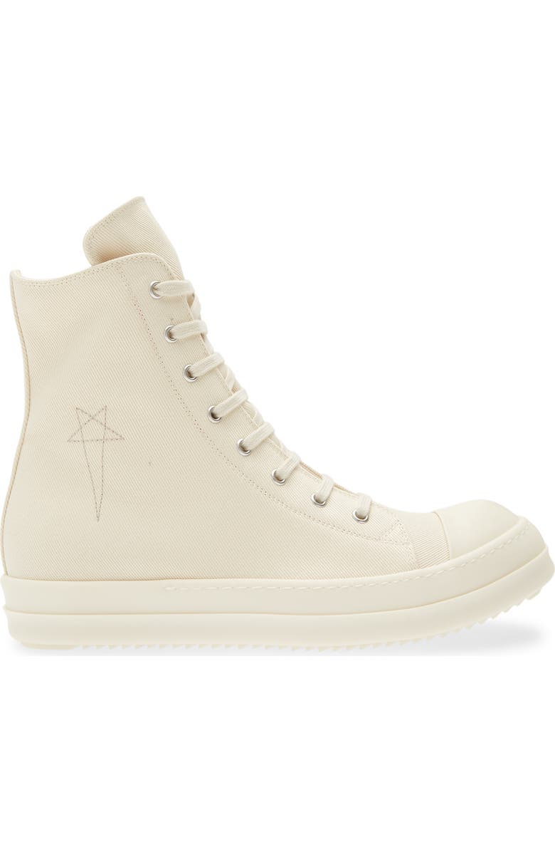 Rick Owens DRKSHDW High Top Sneaker, Alternate, color, Milk/ Pearl/ Milk/ Milk