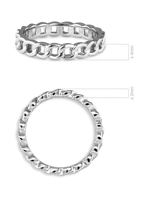 Devata Curb Link Ring In Metallic