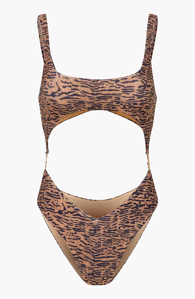 Luna B Tempest Swimsuit, Alternate, color, Printed Leopard