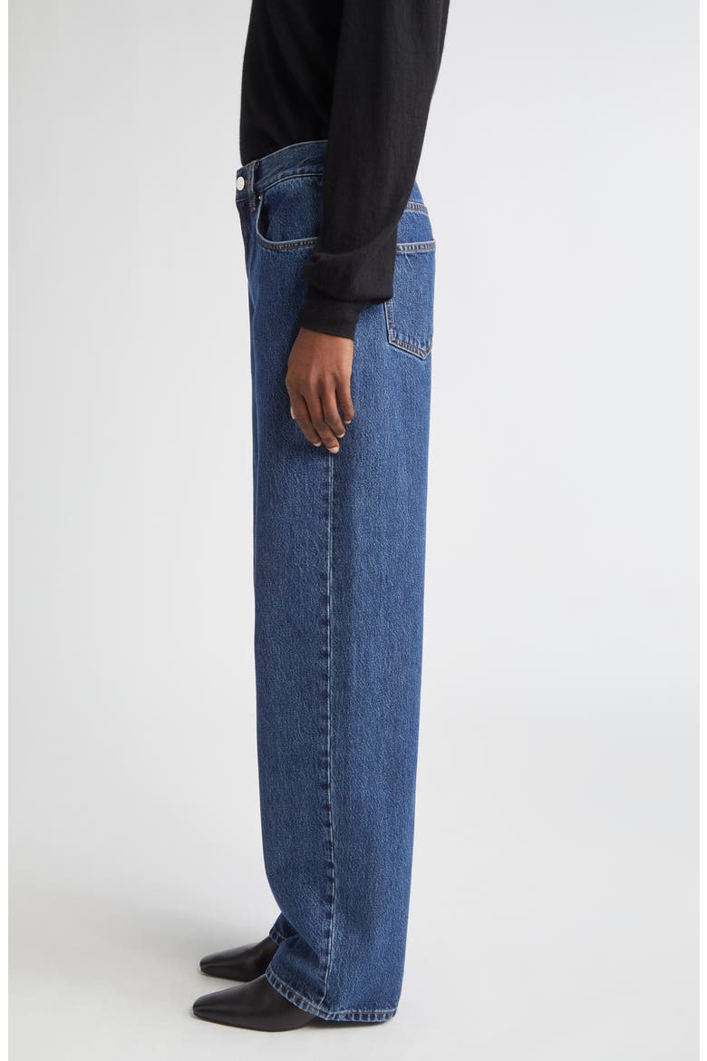Samur High Waist Tapered Leg Jeans, Alternate, color, WASHED BLUE