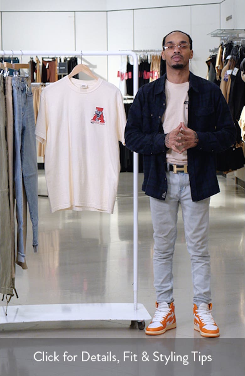 Men's Cream Alabama Crimson Tide Vault Vintage Comfort Color T-Shirt, sales video thumbnail