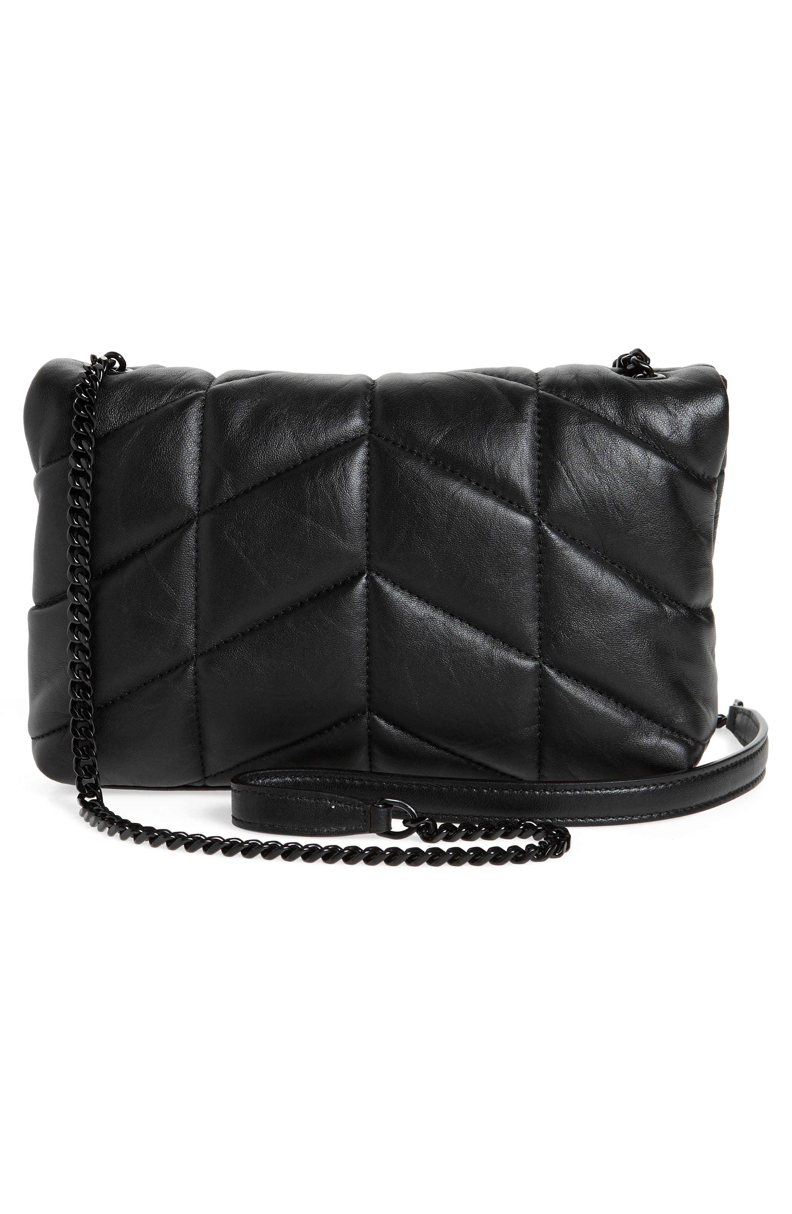 Saint Laurent Toy Loulou Puffer Quilted Leather Crossbody Bag, Alternate, color, 