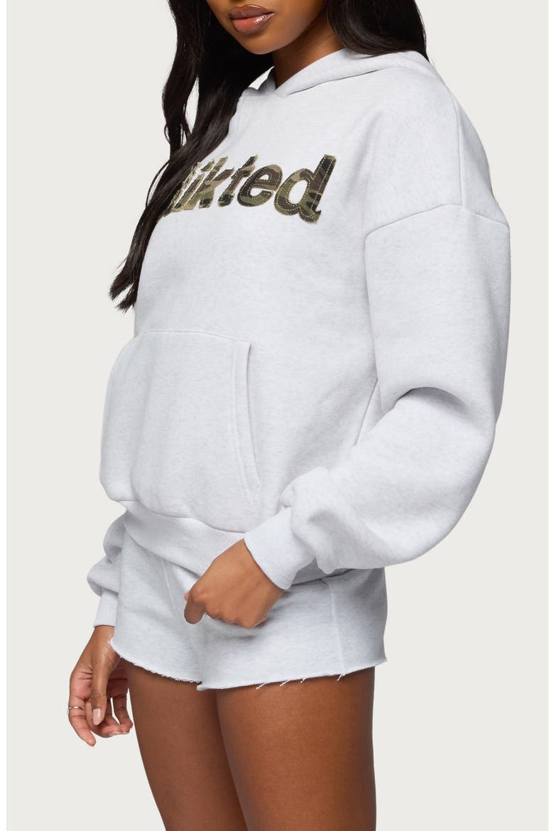 Cutie Logo Hoodie, Alternate, color, LIGHT-GRAY-MELANGE