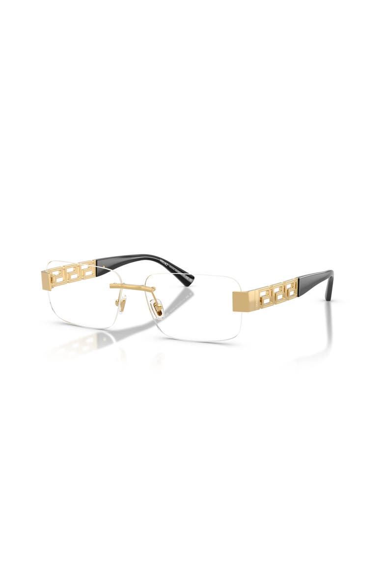 56mm Rectangle optical glasses, Main, color, Gold