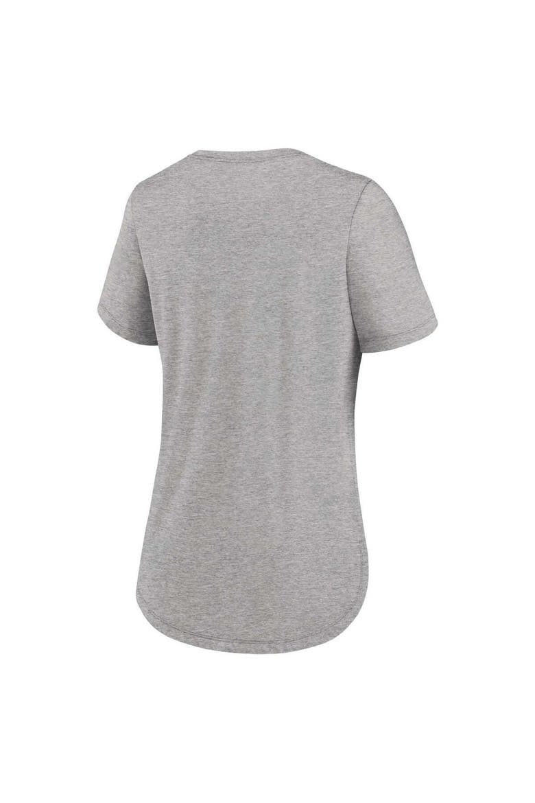 Women's Nike Heather Gray Las Vegas Raiders Fashion Tri-Blend T-Shirt, Alternate, color, Heather Gray