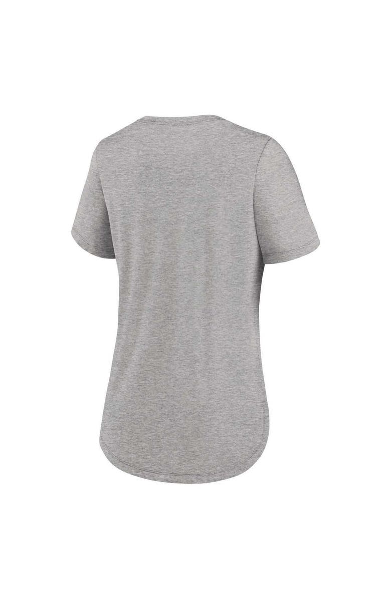 Nike Women's Nike Heather Gray Las Vegas Raiders Fashion Tri-Blend T-Shirt, Alternate, color, Heather Gray