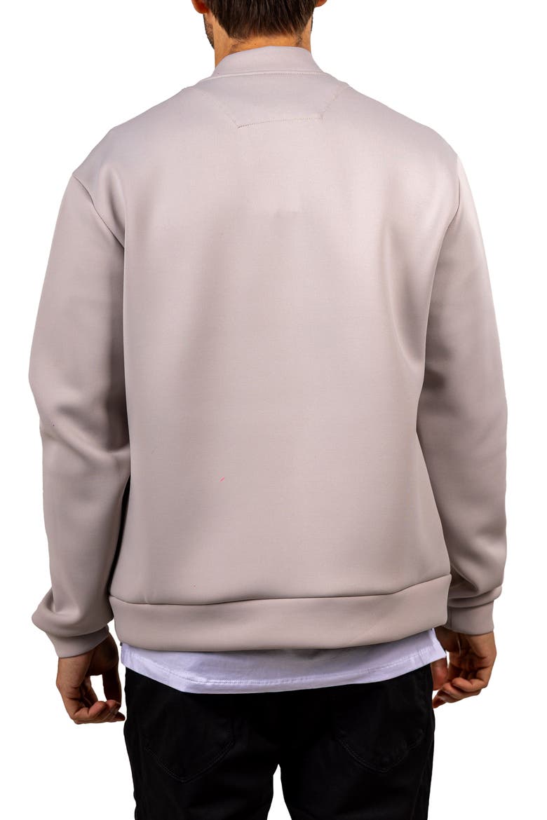 Ascension 047 Mixed Media Bomber Jacket, Alternate, color, BEIGE