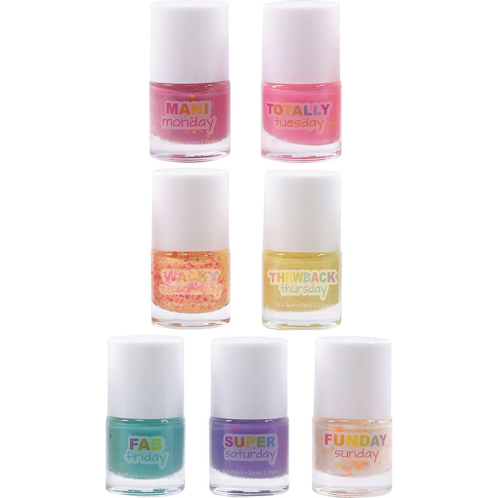 Iscream Days of the Week Nail Polish Set in Pink Multi  product