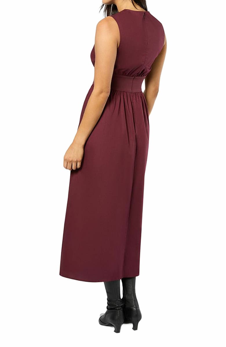 WeWoreWhat Keyhole Midi Dress, Alternate, color, 