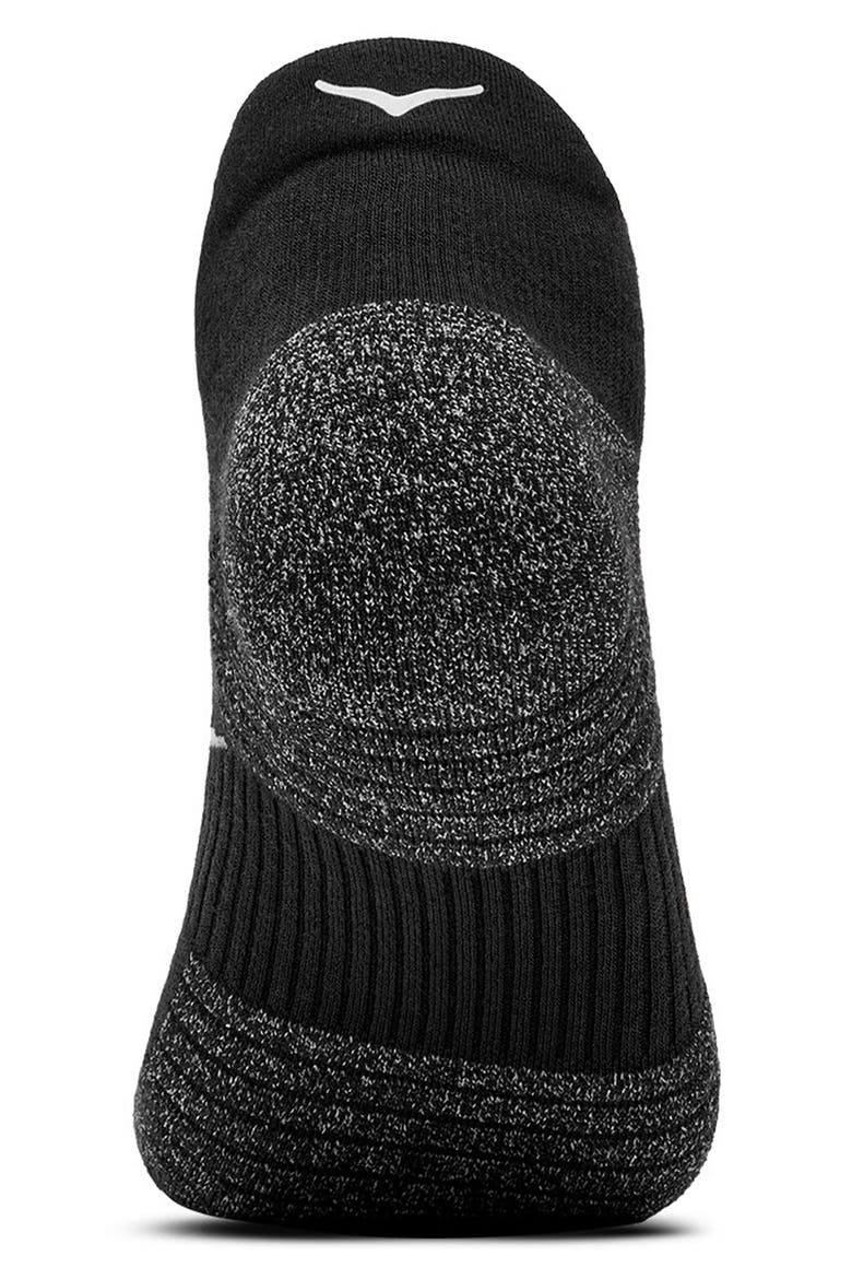 Run 3-Pack No-Show Socks, Alternate, color, BLACK / BLACK / BLACK