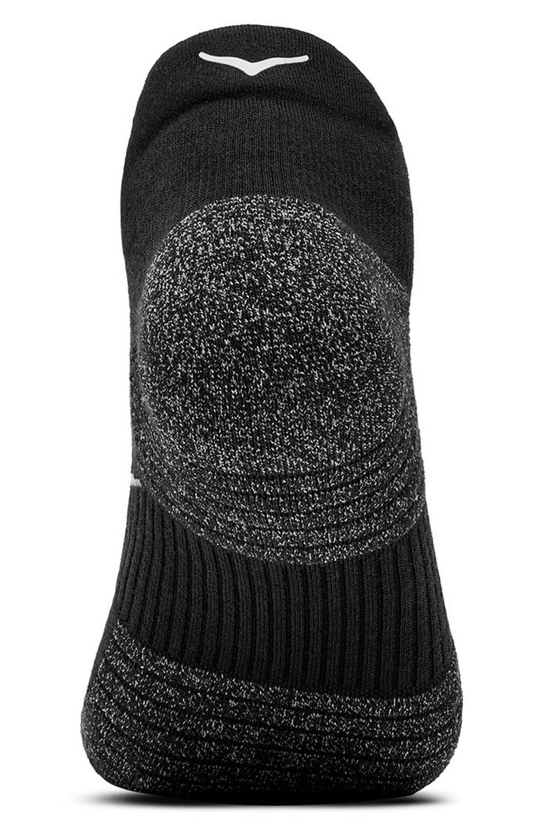 HOKA Run 3-Pack No-Show Socks, Alternate, color, Black / Black / Black