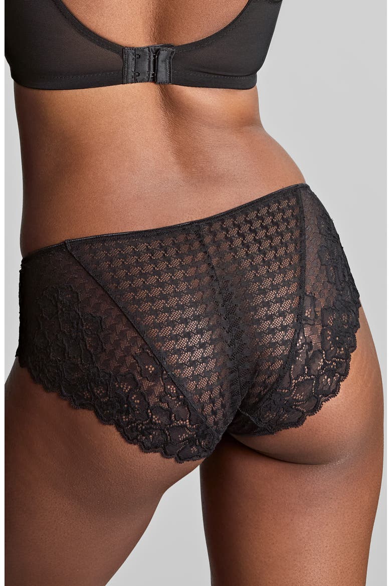 Envy Lace Hipster Briefs, Alternate, color, BLACK