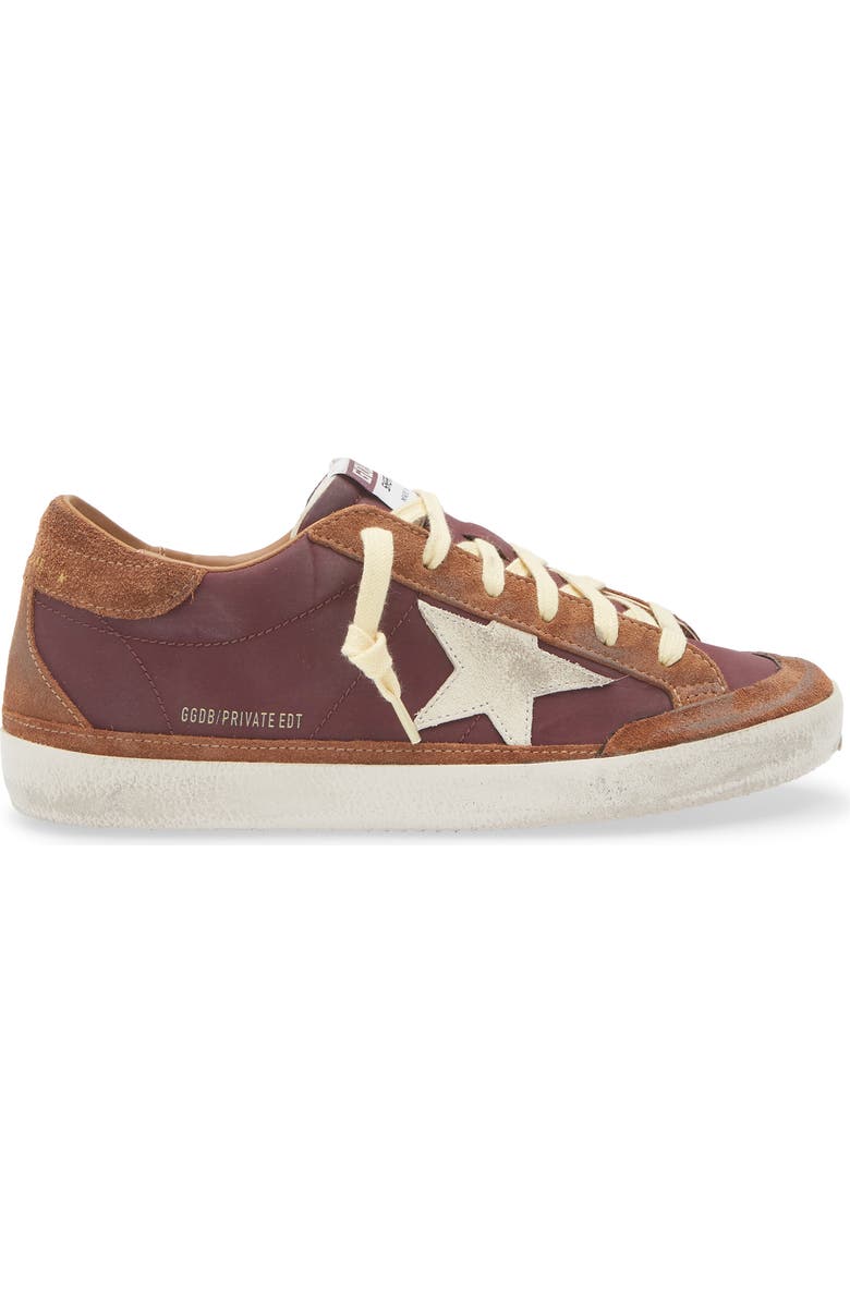 Golden Goose Super-Star Sneaker, Alternate, color, Bordeaux/ Brown/ Beige