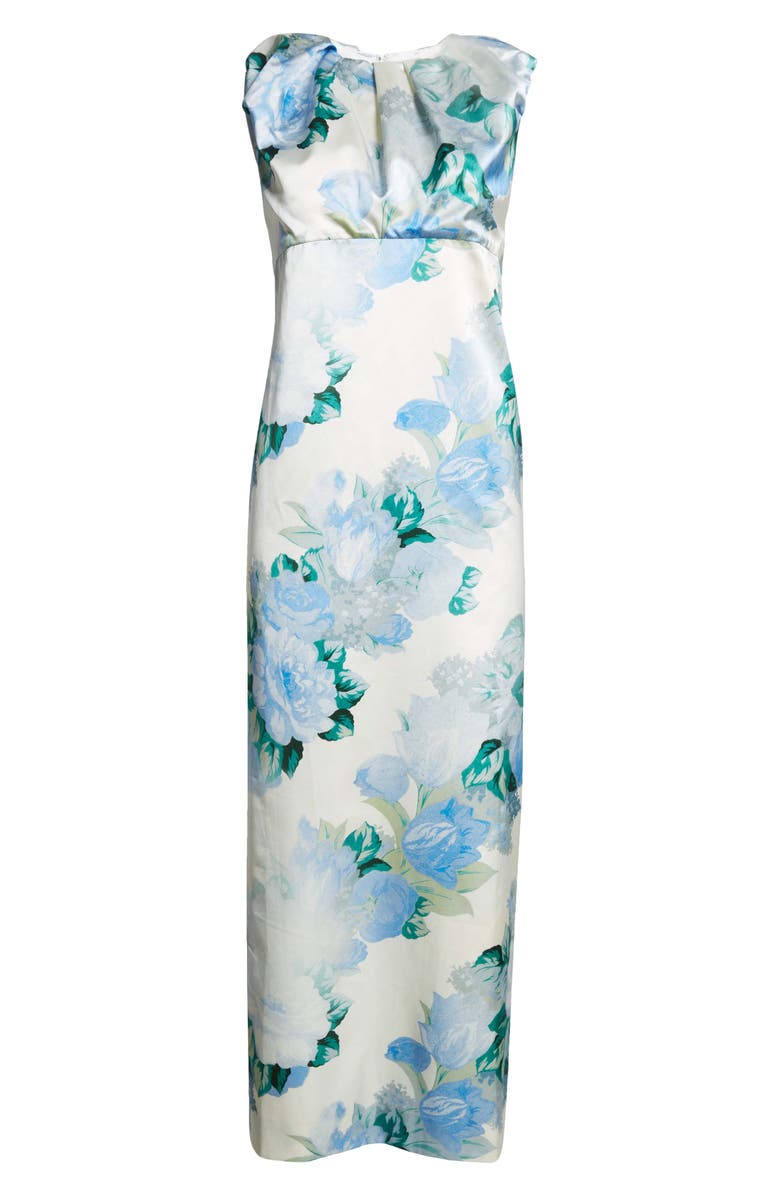 Meryll Rogge Floral Print Gathered Dress, Alternate, color, 