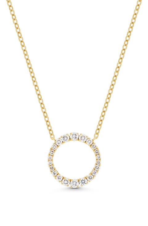 Audrey 18K Gold Diamond Pendant Necklace