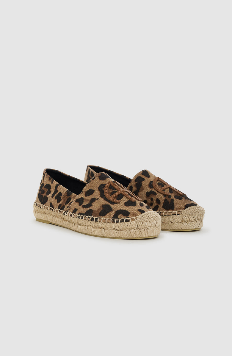 ANINE BING Paloma Espadrilles, Alternate, color, Leopard Print