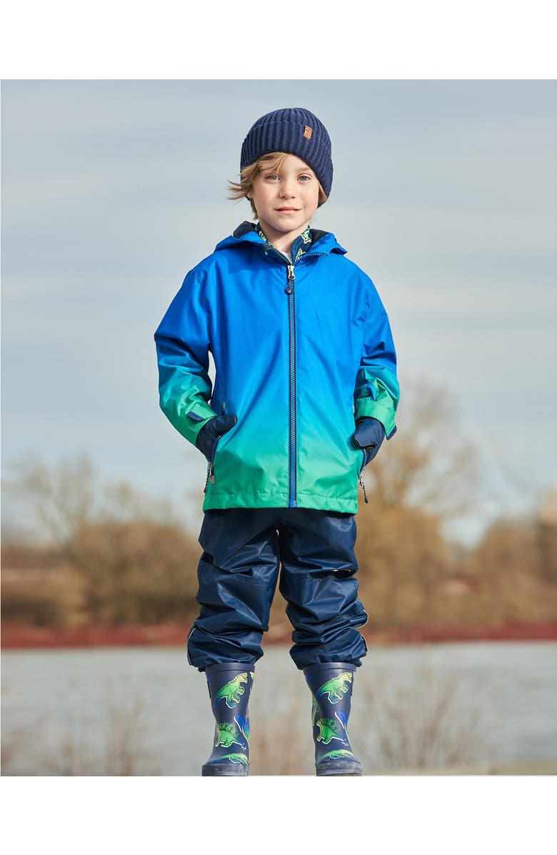 Deux par Deux Little Boy's 3-In-1 Mid-Season Outerwear Set Royal Blue And Green Gradient, Alternate, color, 