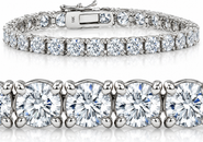 Bliss Diamond 20 Ct Lab Grown Diamond Tennis Bracelet 14k Gold 7"