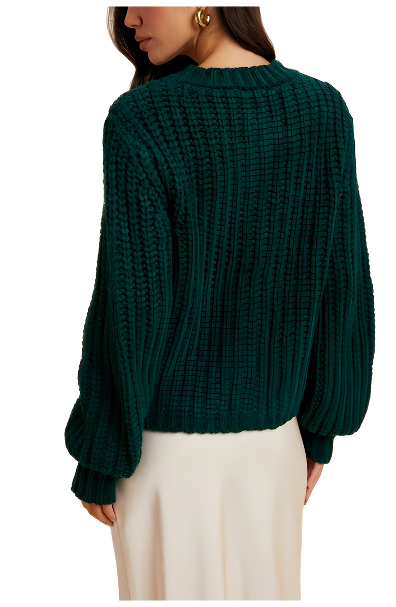 Knit and Lounge Chunky Knit Oversized Button Cardigan, Alternate, color, 