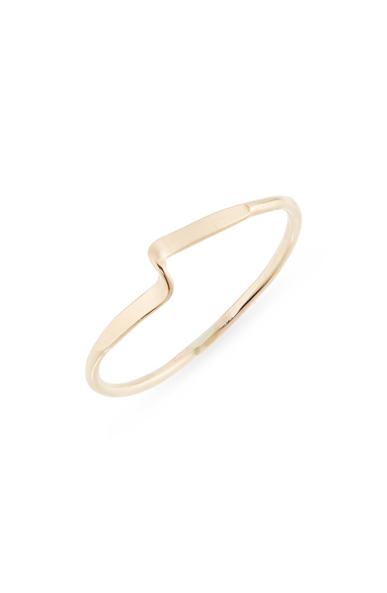 Nashelle Kat Stacking Ring, Main, color, Gold Fill