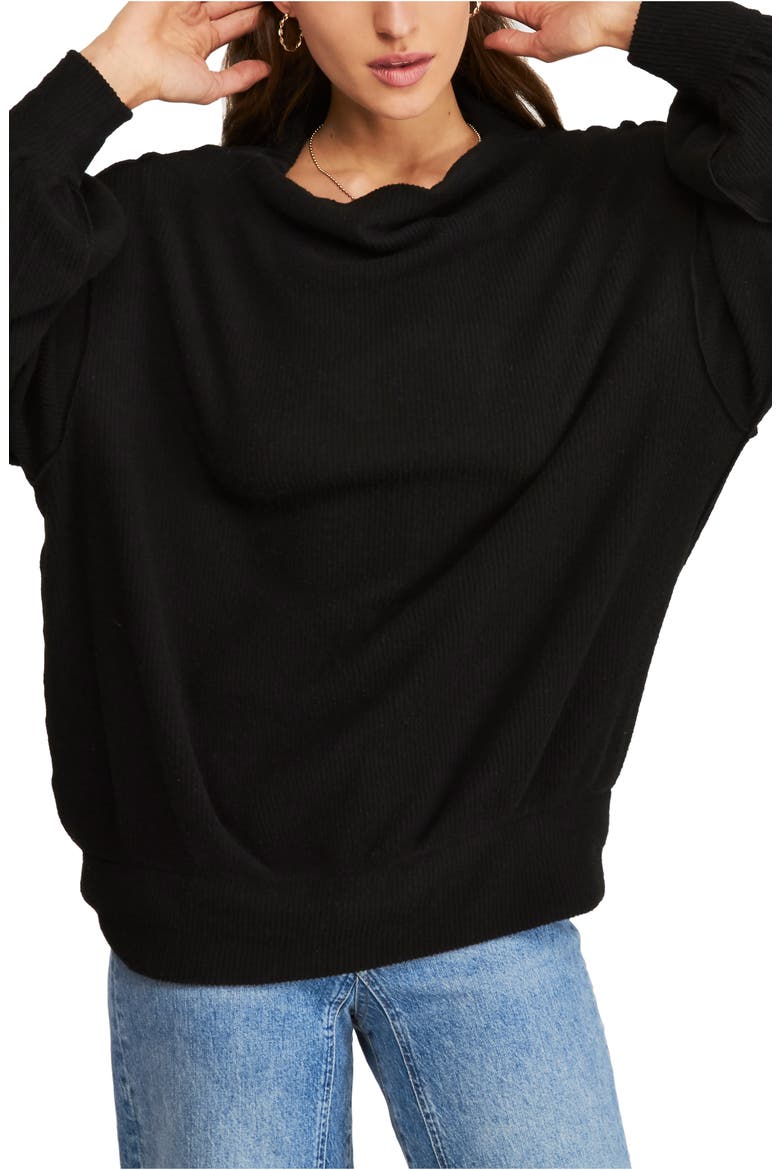 Main Squeeze Hacci Sweater, Main, color, BLACK