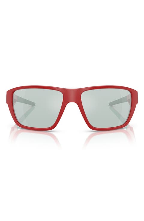 61mm Rectangular Sunglasses