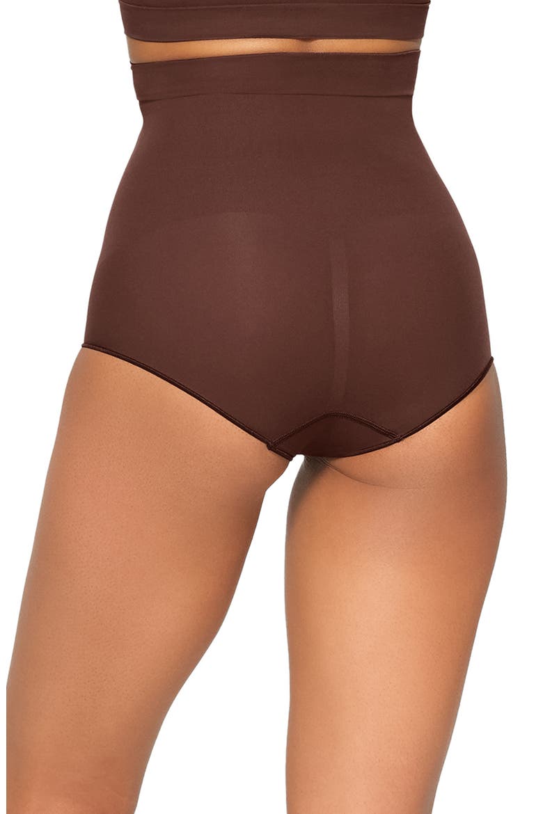 Everyday Sculpt High-Waisted Briefs, Alternate, color, COCOA