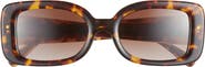 COACH 51mm Rectangle Sunglasses
