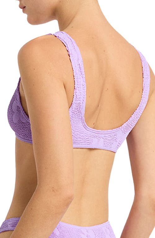 Bondeye Bond-eye Ring Scout Bikini Top In Lavender Floral