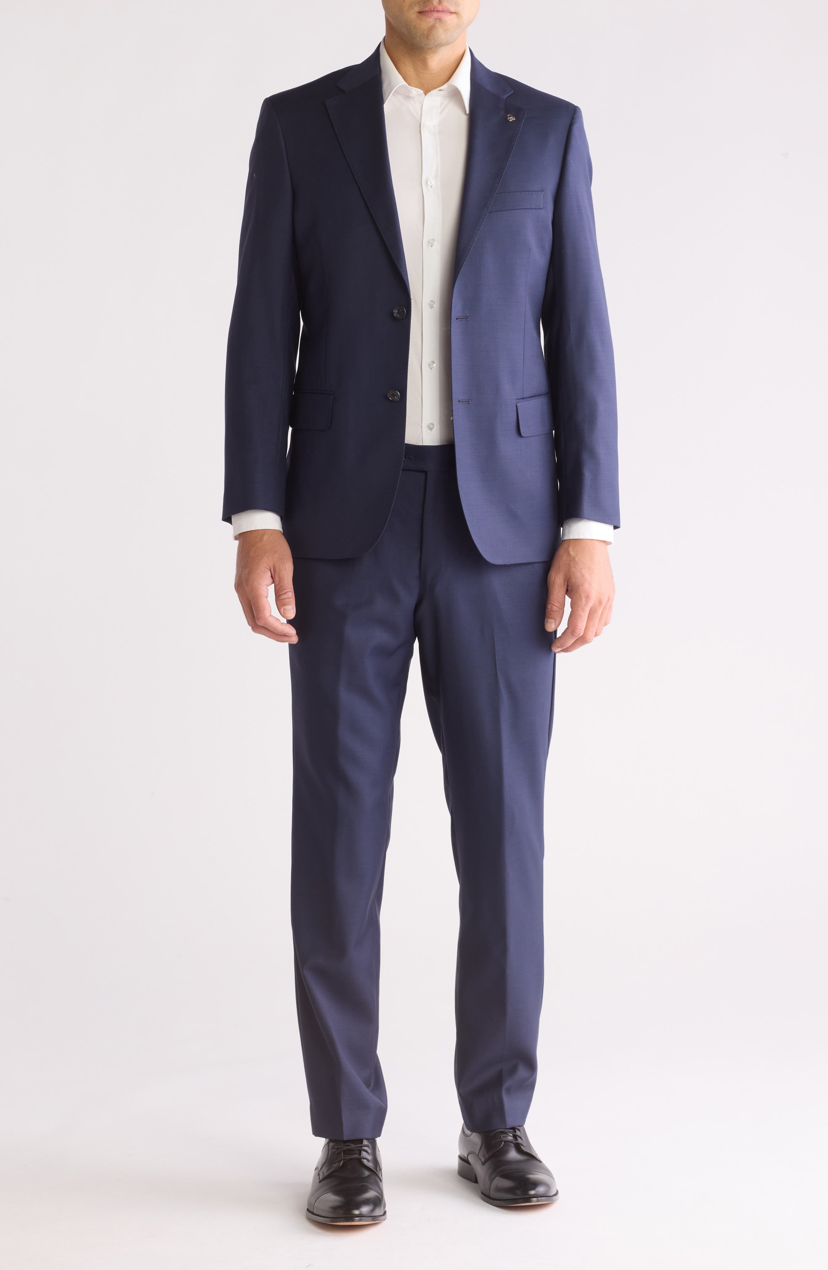 Scotch & Soda Modern Fit Solid Navy Wool Suit