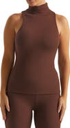 Naked Wardrobe Sleeveless Mock Neck Top