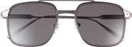 Cartier 54mm Rectangular Gradient Sunglasses