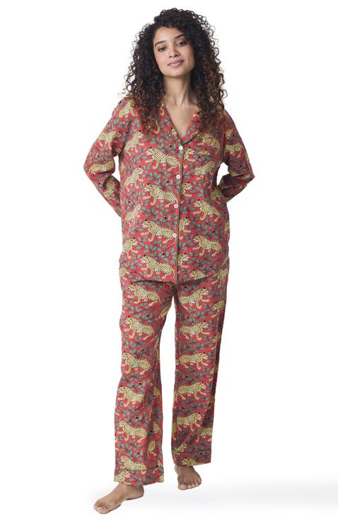 Lightweight Flannel Long PJ Set