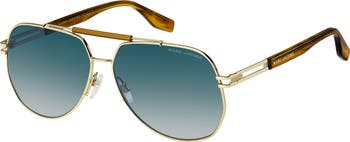 61mm Gradient Pilot Sunglasses