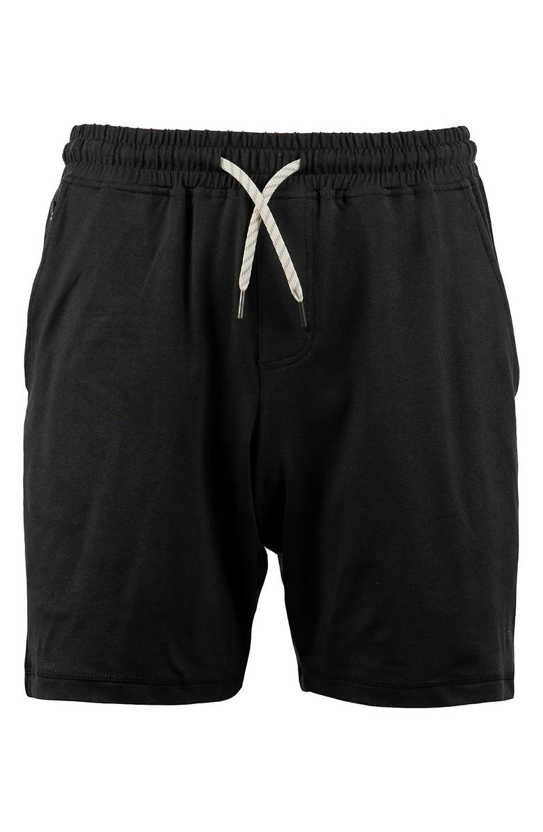 BURNSIDE Soft Jersey Shorts, Main, color, Heather Black
