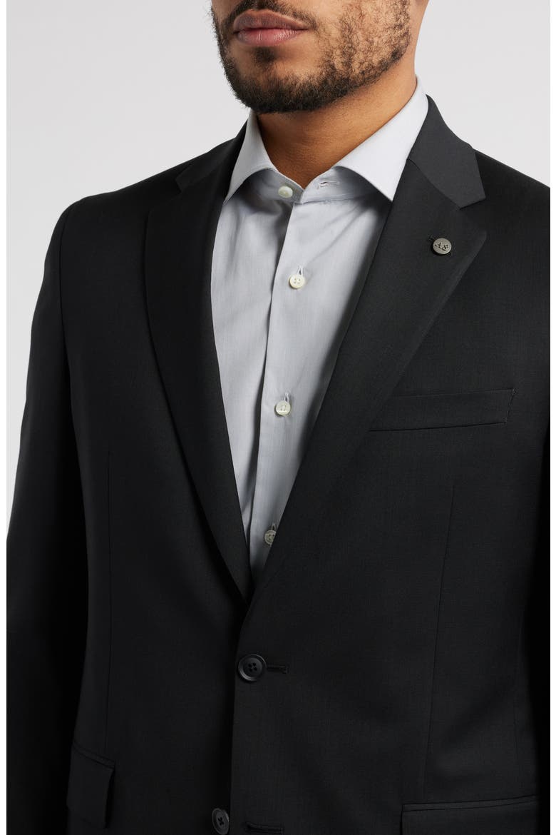 Ross Slim Fit Stretch Wool Suit Jacket, Alternate, color, BLACK