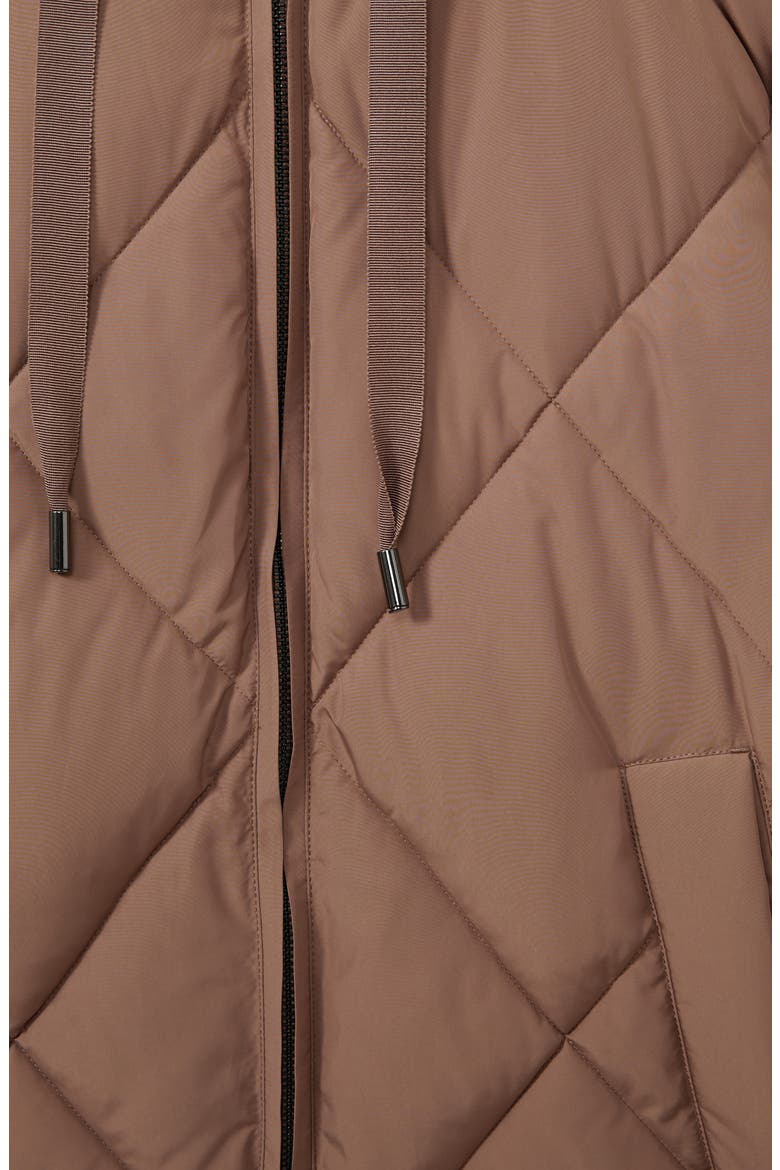Thea Diamond Quilted Parka, Alternate, color, MINK NEUTRAL