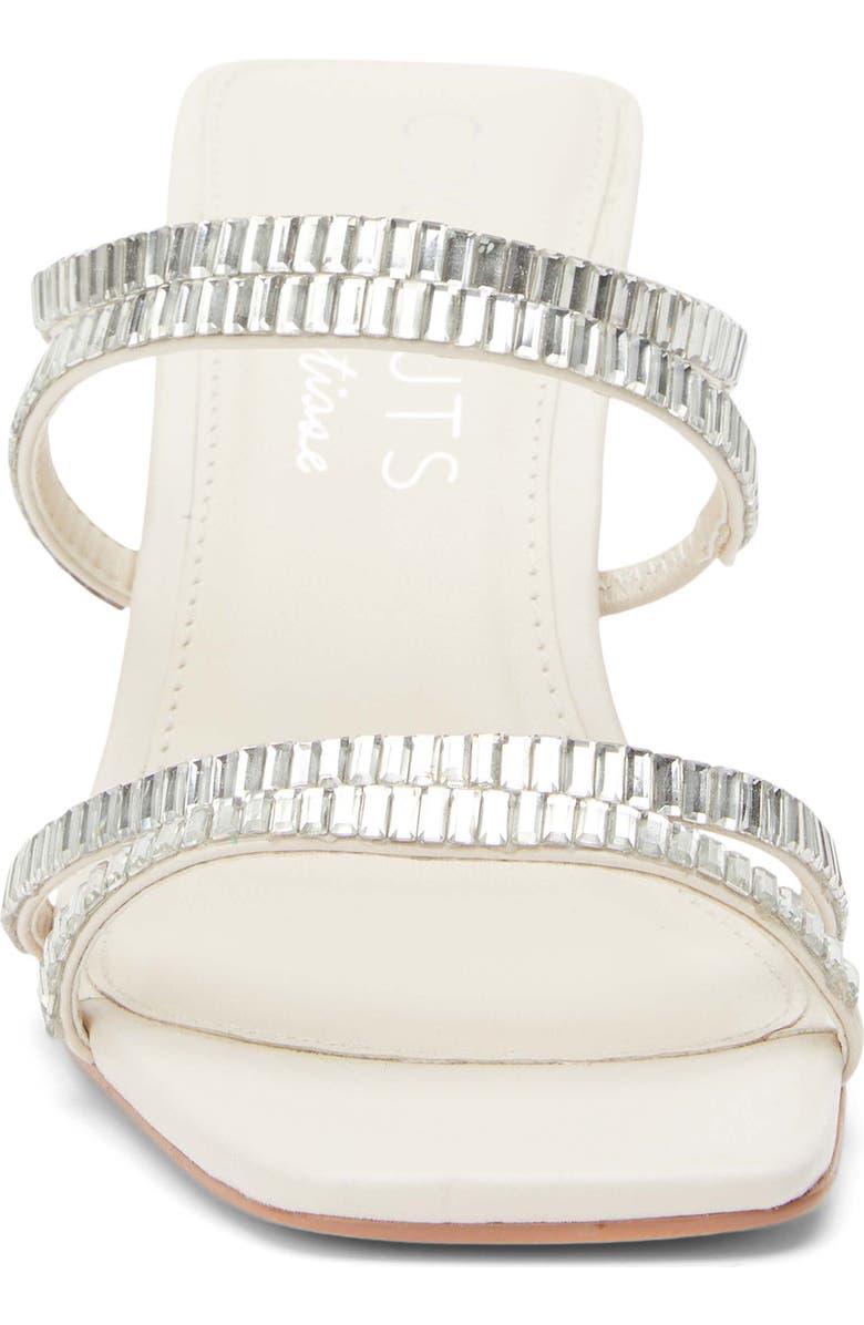 Coconuts by Matisse Aria Rhinestone Sandal, Alternate, color, White