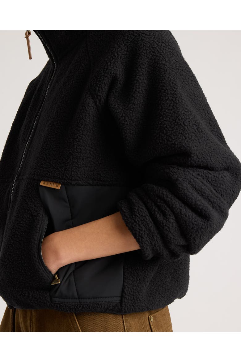 Becassine Fleece Pullover, Alternate, color, BLACK