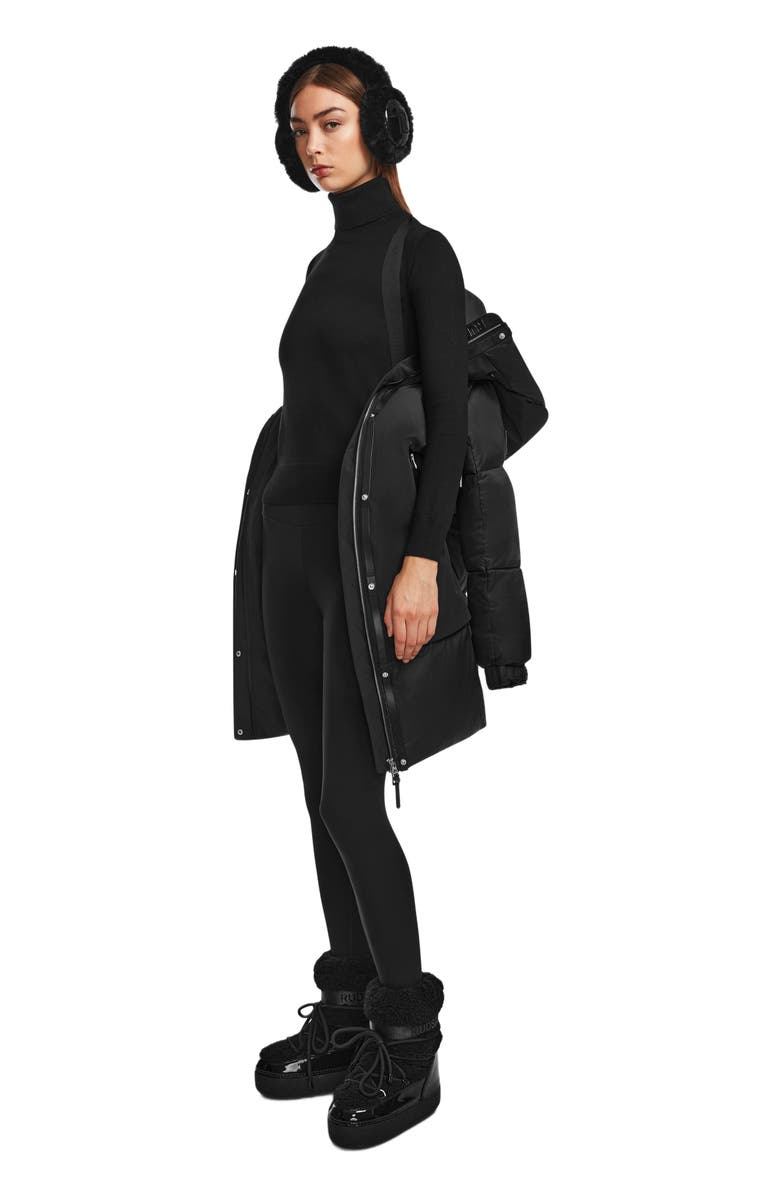 Rudsak LAYAN WOMEN'S MID-LENGTH DOWN PARKA WITH FAUX SHEARLING TRIM, Alternate, color, 