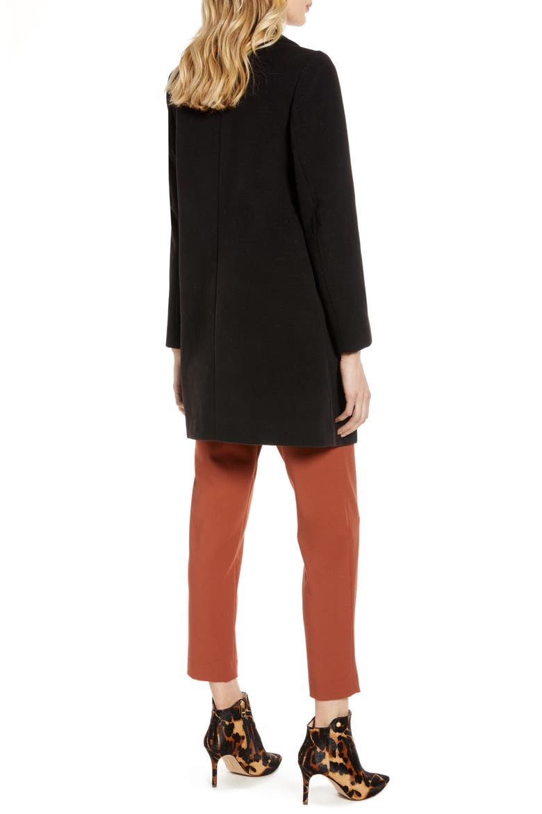 Double Face Coat, Alternate, color, BLACK
